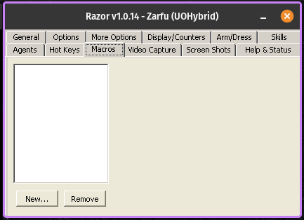 Blank MacroScreen